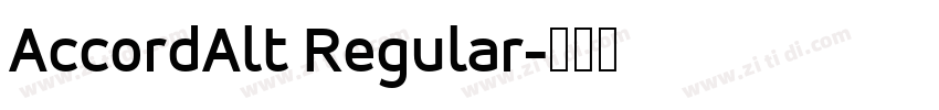AccordAlt Regular字体转换